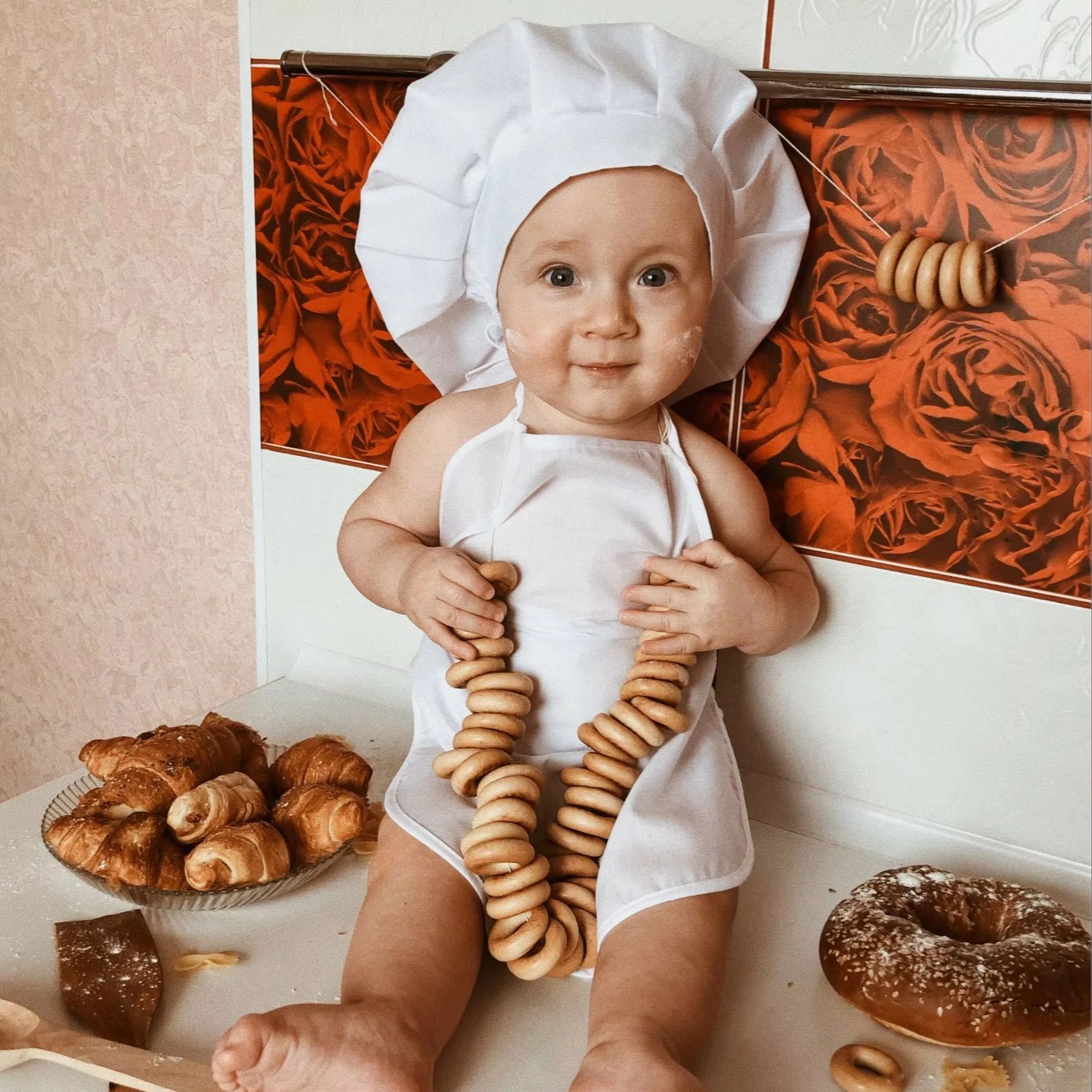 Baby Products Expo - Newborn Baby Chef Costume Photography Props