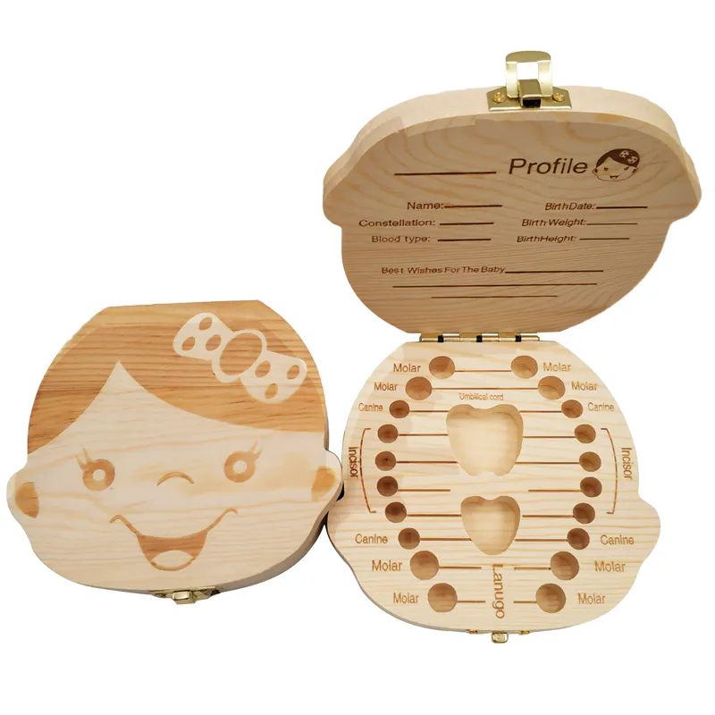 Baby Tooth Box Spanish/Dutch/F - Baby Products Storage Box 评论和价格