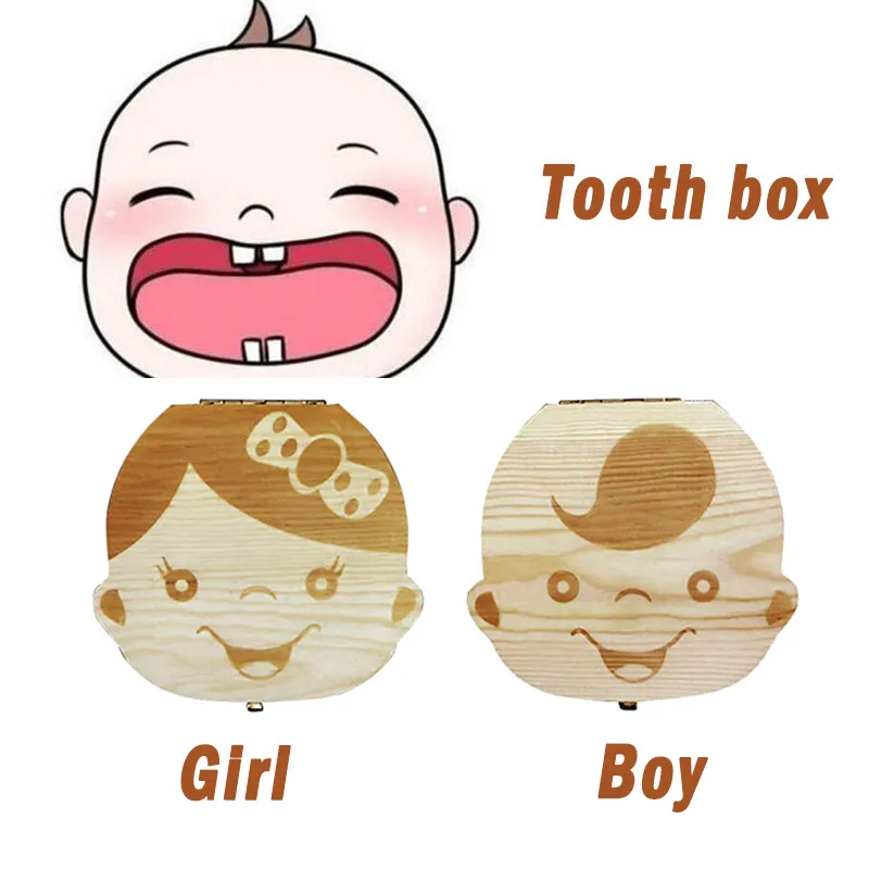 Baby Tooth Box Spanish/Dutch/F - Baby Products Storage Box 评论和价格