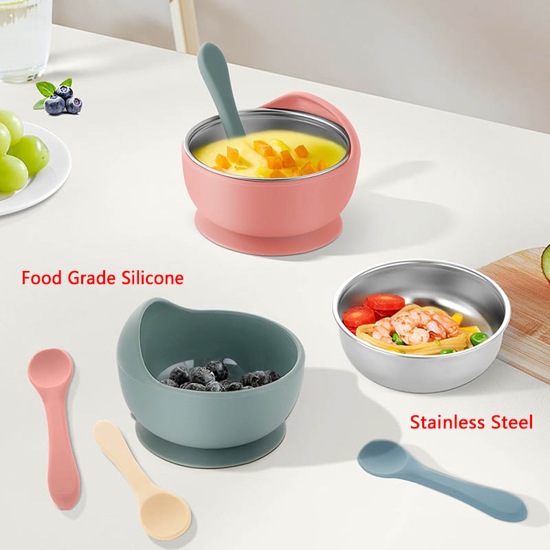 3Pcs Set Baby Feeding Bowl Wit - Baby Products Useful 评论和价格