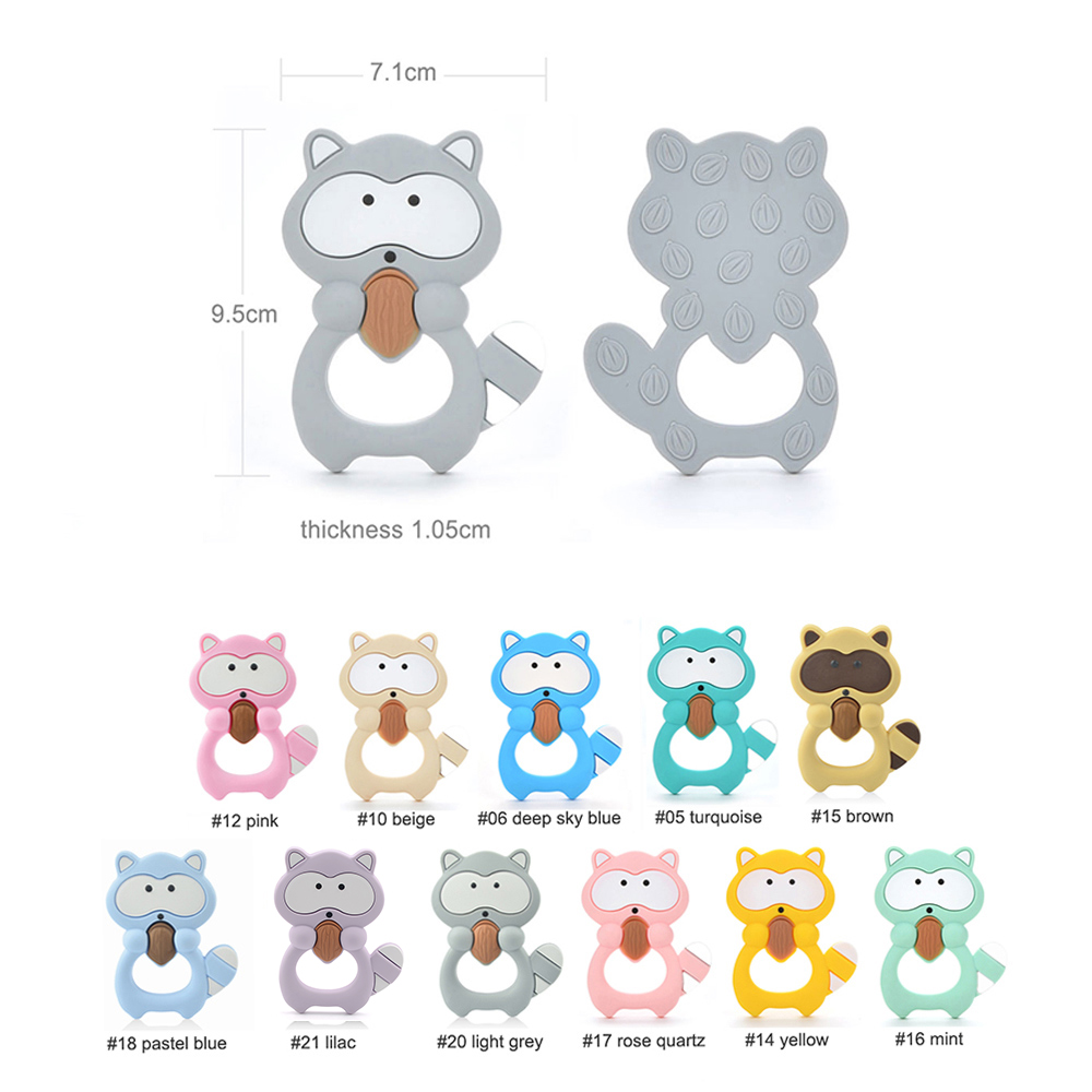 1PC Raccoon Silicone Teether T - Baby Products Expo 评论和价格