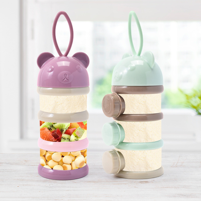 3/4 Layers Bear Baby Milk Powd - Baby Products Storage Box 评论和价格